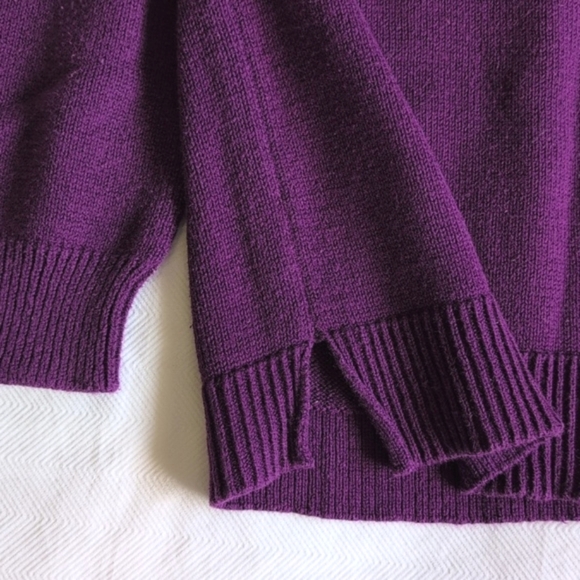 gymboree purple peacock sequin graphic knit sweater girls size small 5/6 - Picture 6 of 6